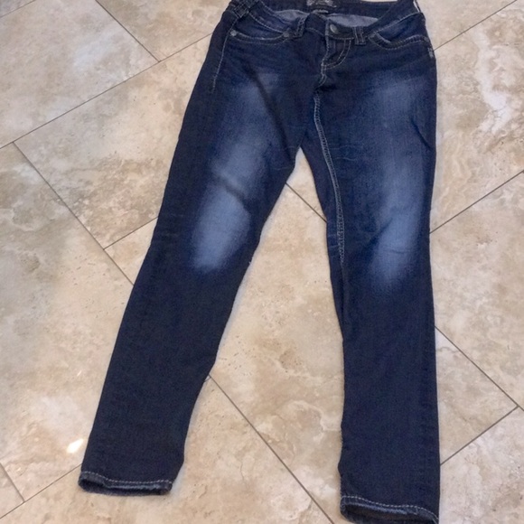 Silver Jeans Women's Dark Indigo Skinny Jeans - Picture 1 of 3